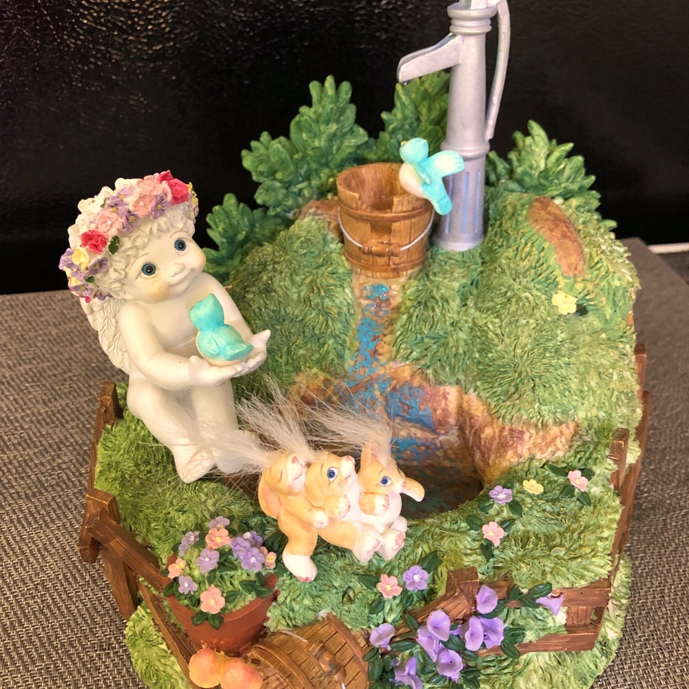 "Dreamsicles" Spring Musicial Water Bunny Fountain Designed by Berkeley